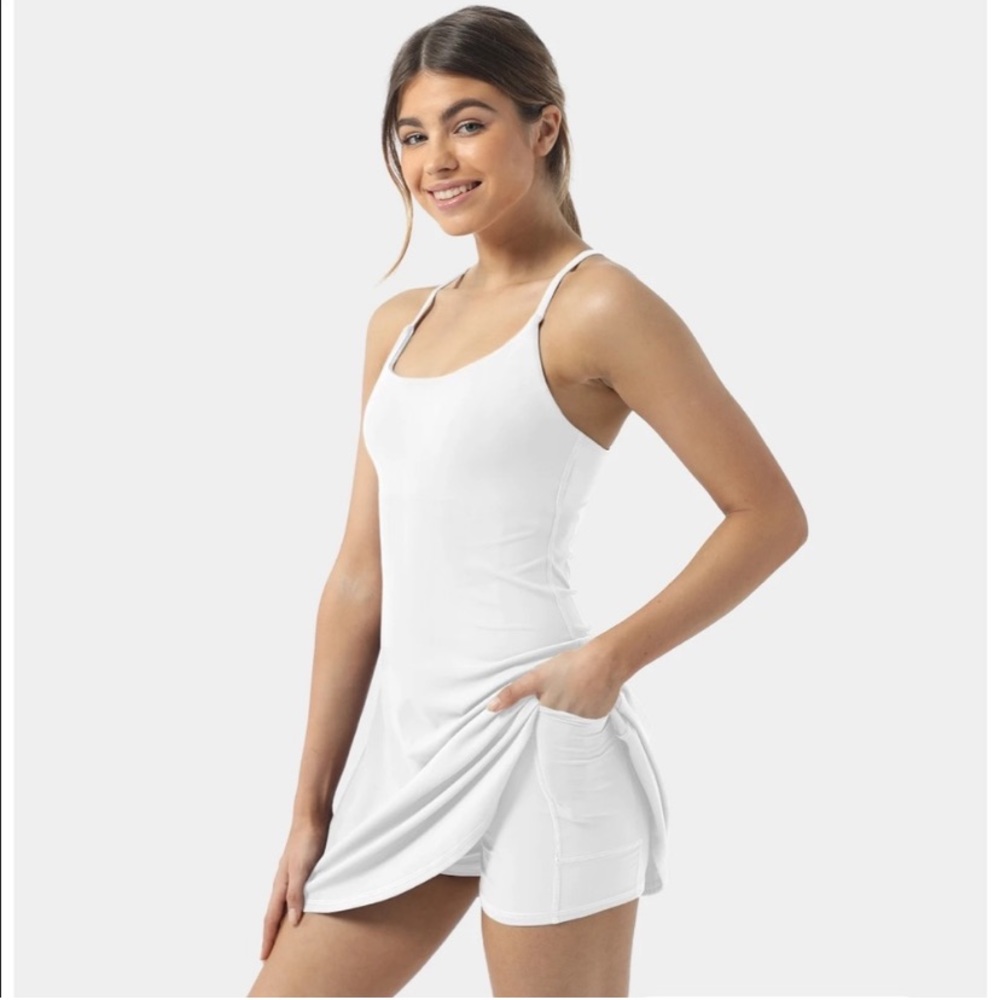 Halara In My Feels Everyday 2-in-1 Flare Dress